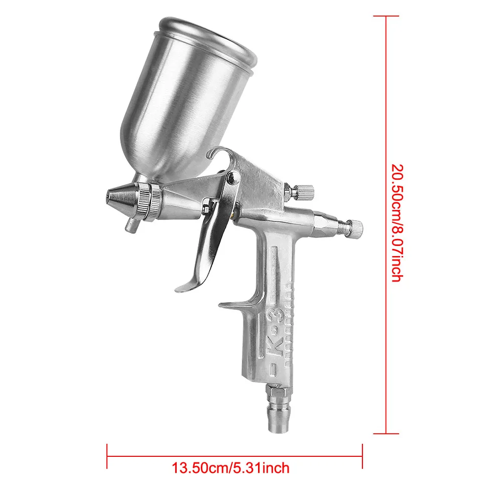 الهواء الطلاء رذاذ البنادق الهواء الطلاء HVLP بندقية رذاذ لطلاء السيارات ايروغراف بندقية رش البخاخة 0.5 مللي متر فوهة
