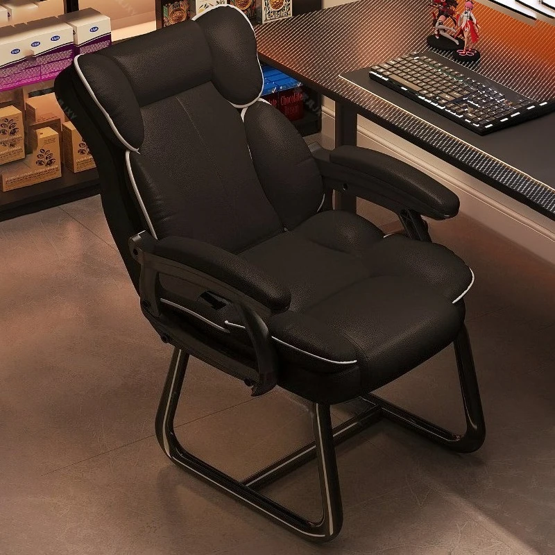 Bedroom Armchair Office Chair Ergonomic Comfortable Luxury Office Chair Leather High Back Sillas De Escritorio Salon Furniture