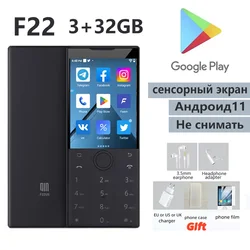 New Qin F22 Поддержка сервисов Google, 4G, многоязычность. Смартфон с сенсорным экраном и кнопками 3ГБ+32ГБ