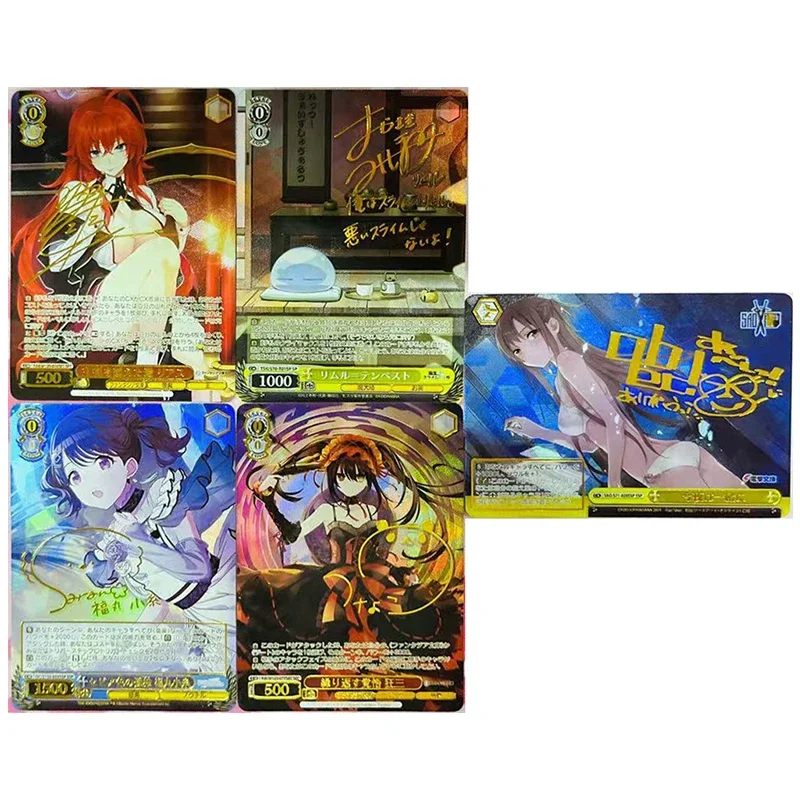 Аниме Weiss Schwarz DIY ACG игра Коллекционные карты Tokisaki Kurumi Yuuki Asuna Sagisawa Fumika игрушки для мальчиков подарок на день рождения