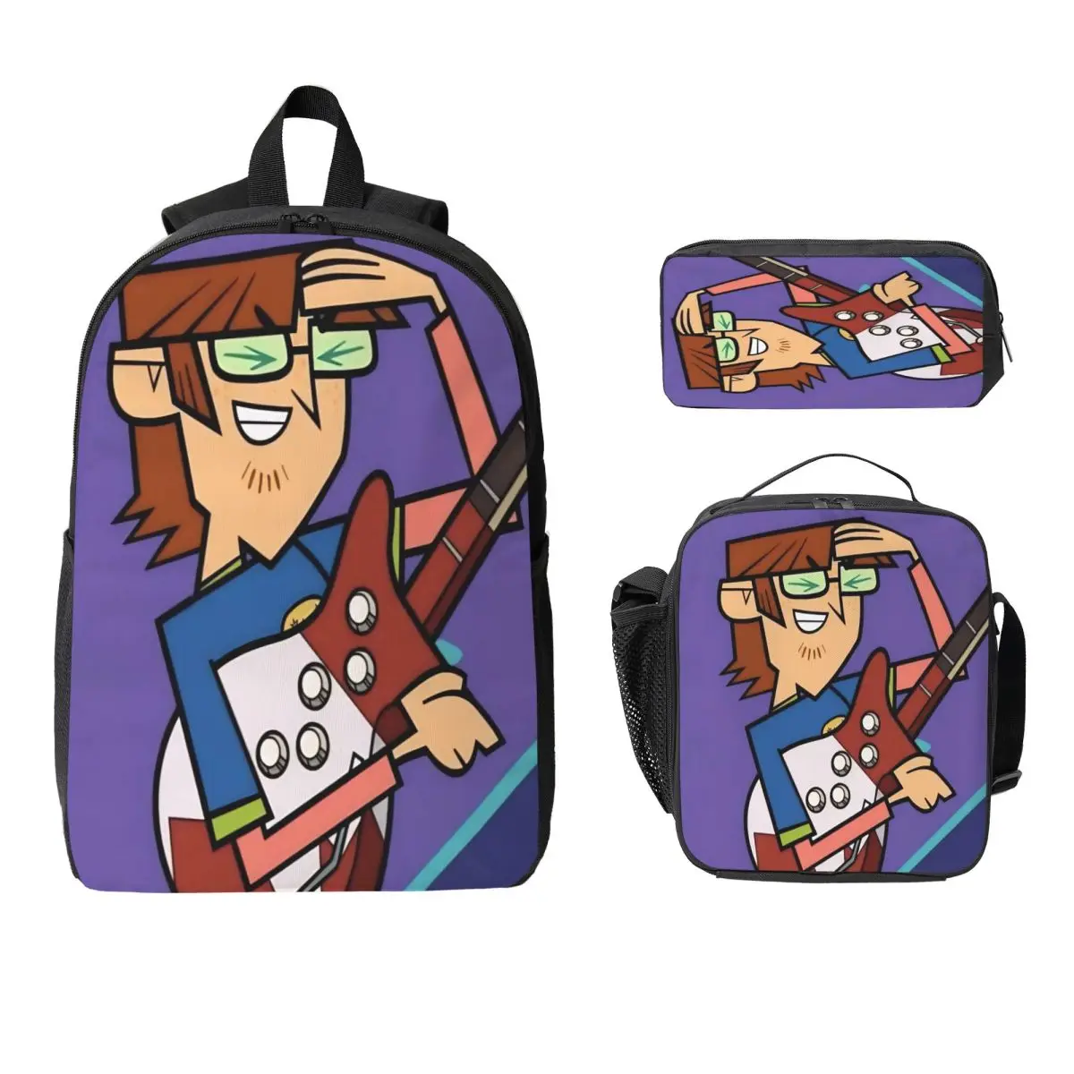 3Pcs Totals Dramas School bags Set for Boy Girl Pen Bags Backpack Sets with Lunch Box For School Students Knapsack