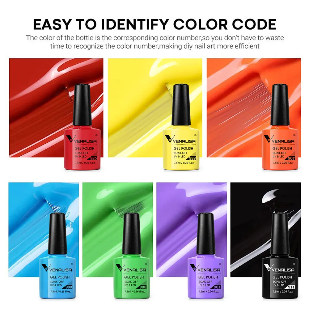 7,5 ml Venalisa Nagel-Gel-Nagellack, TPO-frei, HEMA-frei, Nail Art Soak Off UV-LED-Gel-Nagellack, Canni Factory Bio-Gel-Lack – Detail 7