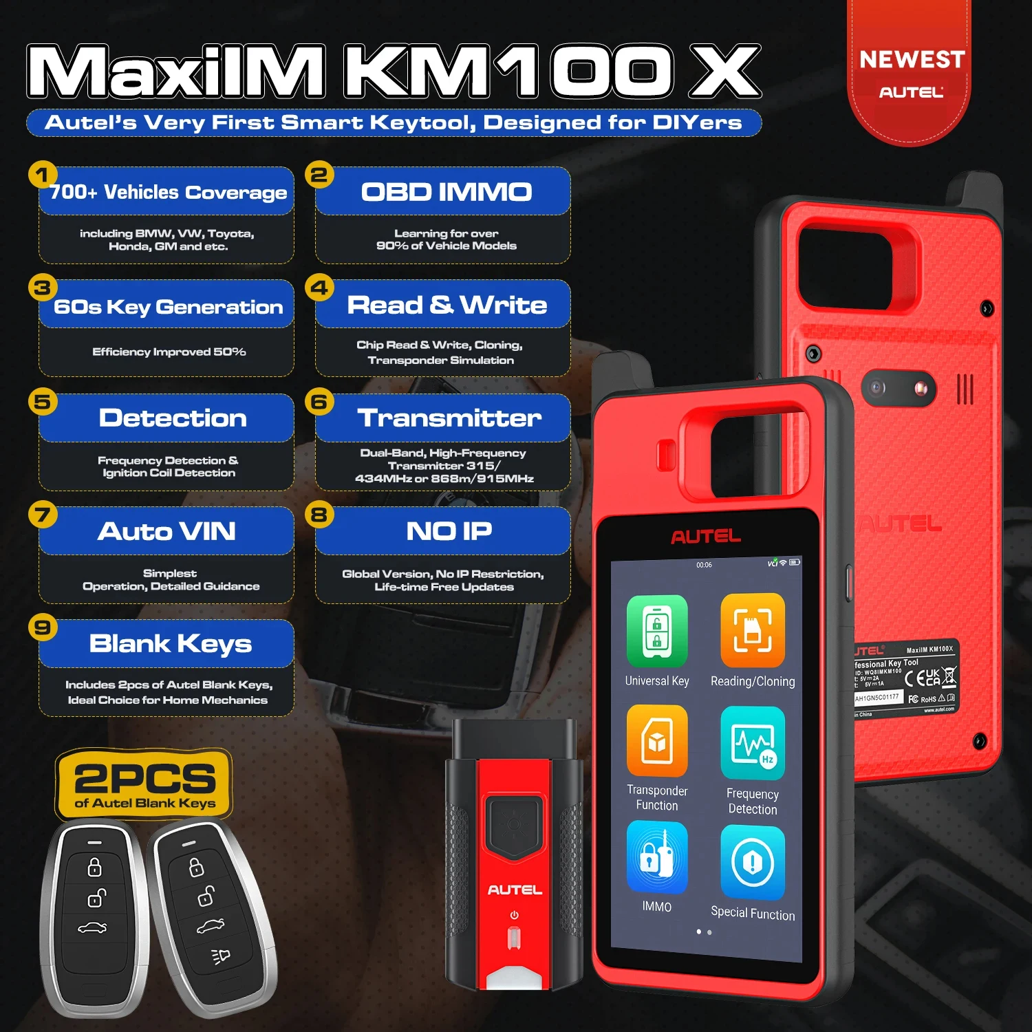 Autel MaxiIM KM100 Key Programmer Tool