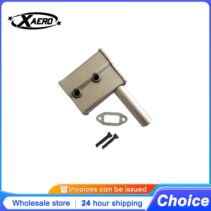 

DLE20 Exhaust Muffler for DLE-20 20cc 2-Stroke Gas Engine, RC Airplane Helicopter Motor Parts, Stainless Steel with Mounting Kit