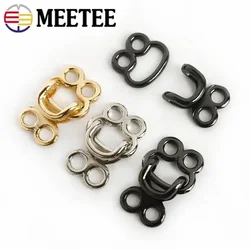 10/20/30/40/50Pcs 18/23/27mm Garment Pants Hooks Trousers Skirts Metal Buttons DIY Coat Fur Collar Hook Decor Sewing Accessory