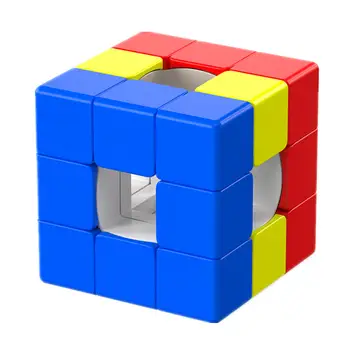 奇藝空心三明治魔方3x3專業無貼紙速擰指尖玩具空心三明治3x3魔術方塊益智玩具禮品 10 best sales 虛空立方體 - №6