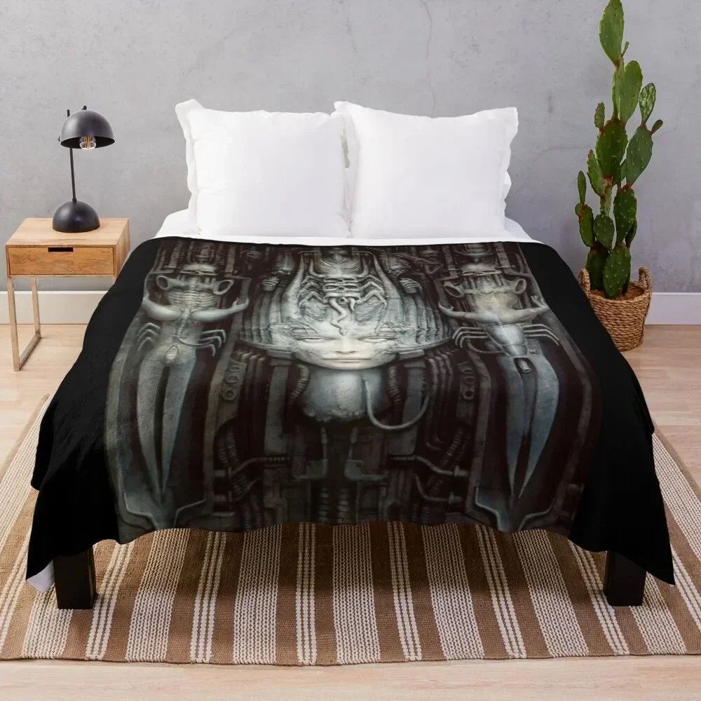 H.R Giger - Li 1 - Art Classic Throw Blanket Winter beds Hair Travel Blankets