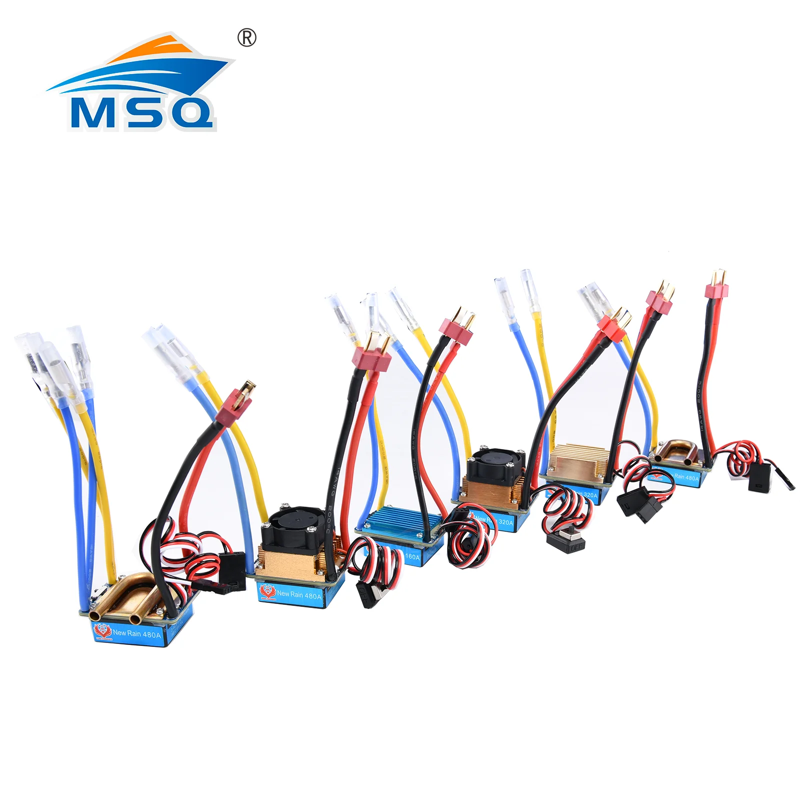 

RC 160A / 320A / 480A ESC 380/540/775 Brushed Motor Speed Controller Dual Mode Regulator Band Brake for 1:10 Car Bait Boat