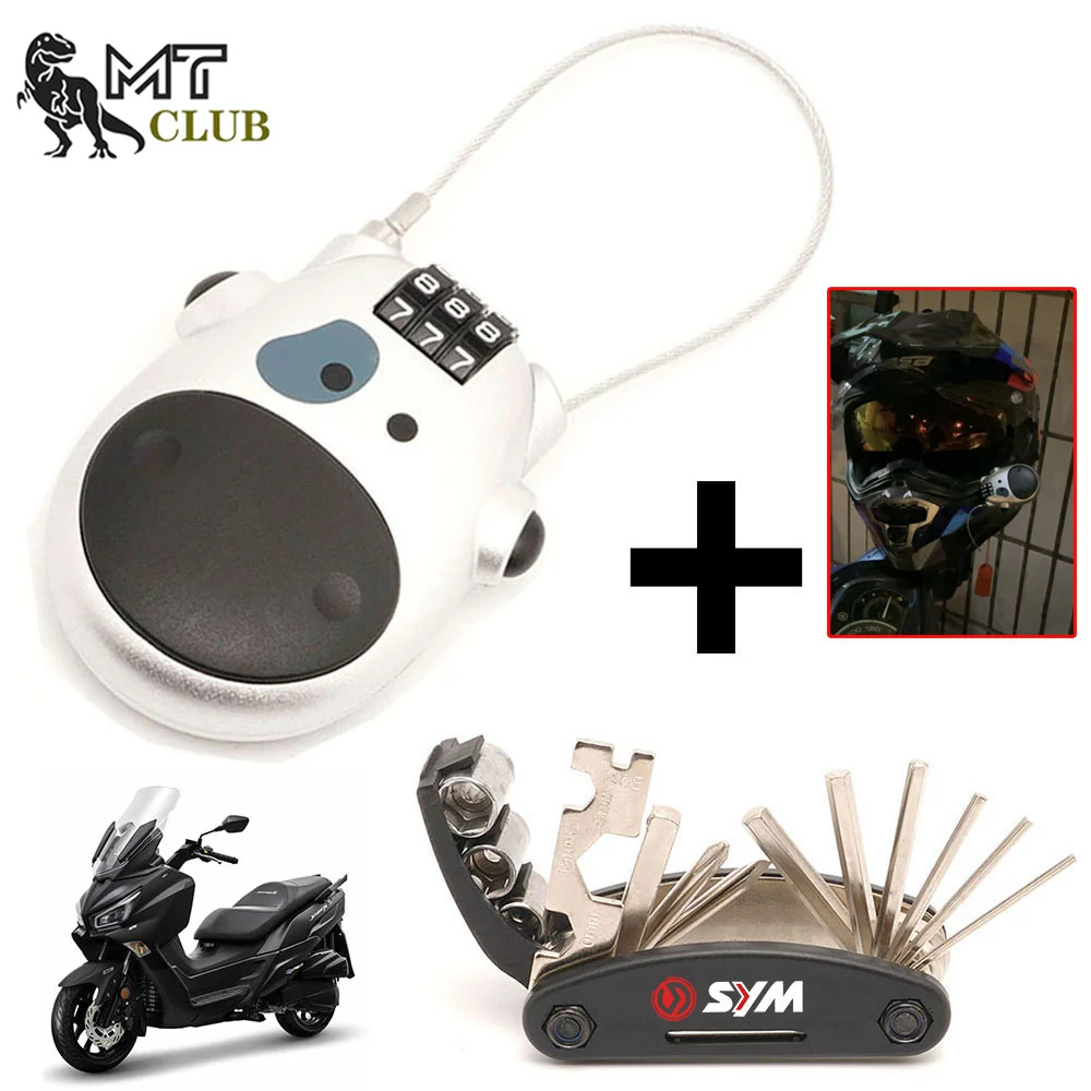 For SYM MAXSYM 400 GTS CRUISYM 180 300 300i JOYMAX Z/F JOYRIDE 300 200i EVO Motorcycle Tool Repair Screwdriver Set & Helmet lock