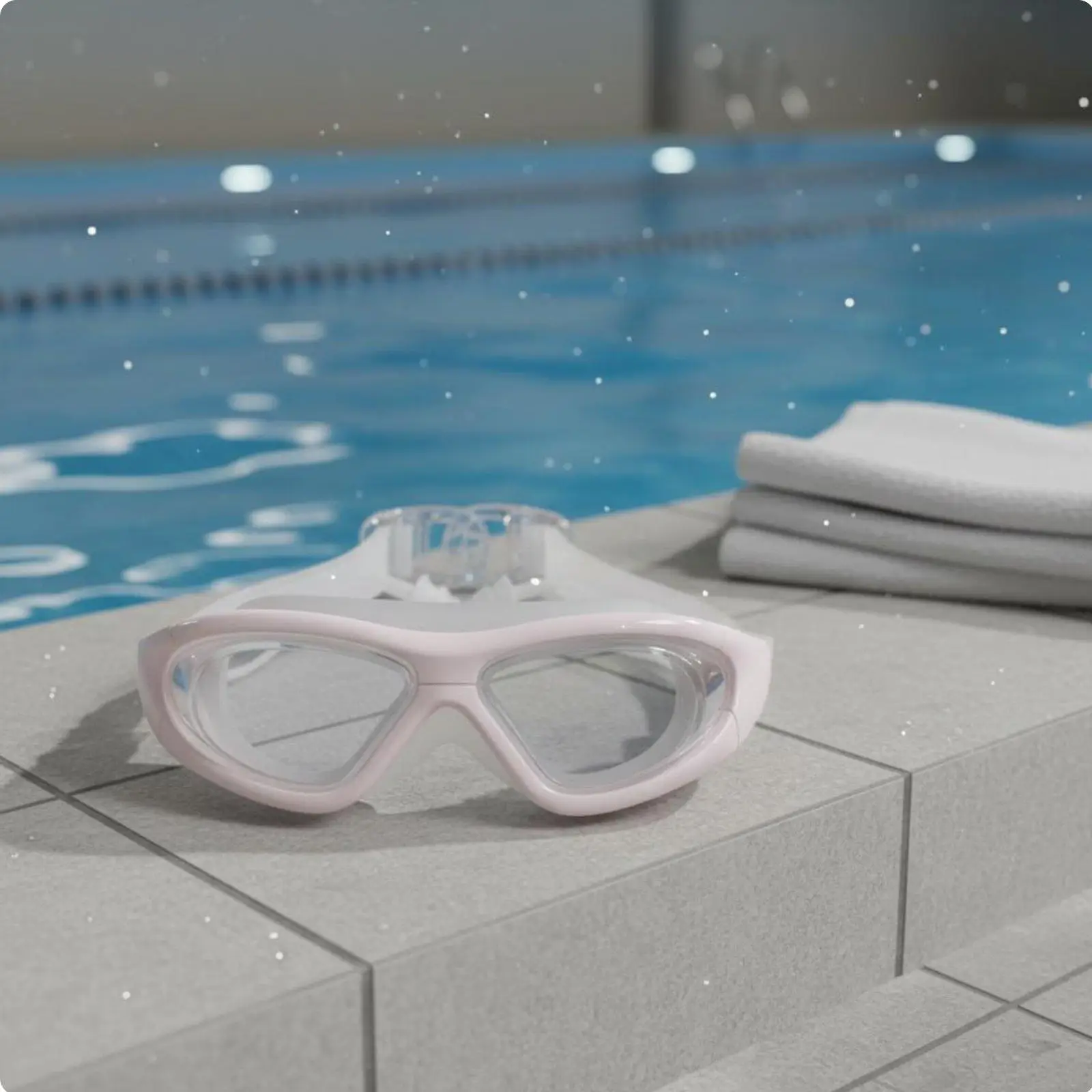 Anti Fog Swimming Goggles for Men Women Wide Angle PC Lens Leak Resistant with Earplugs for Pool and Beach
