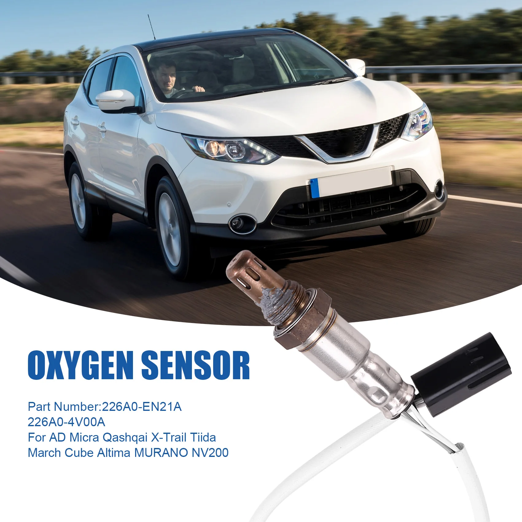 Venta caliente-Sensor de oxígeno 226A0-EN21A 226A0-4V00A para Nissan AD Micra Qashqai x-trail Tiida March Cube Altima MURANO NV200, oxígeno
