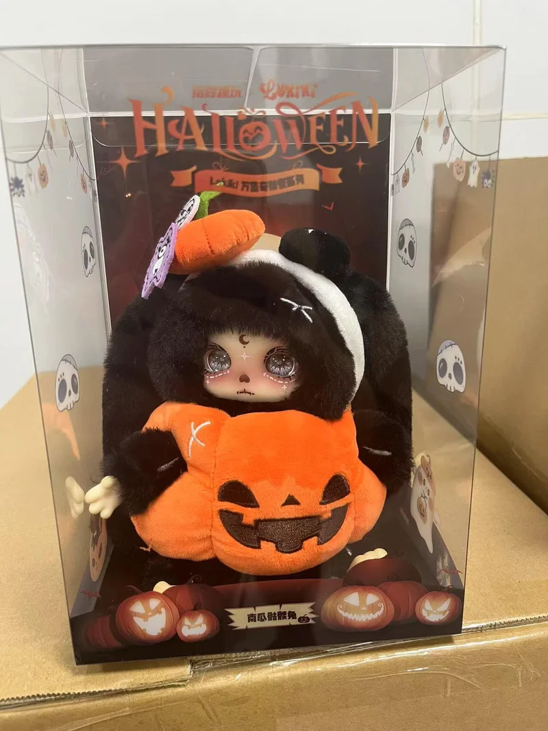 

Lokiki Halloween Magic Night Action Figure Toy Collectible Desktop Decoration Vinyl Face Blind Box Trendy Christmas Gift