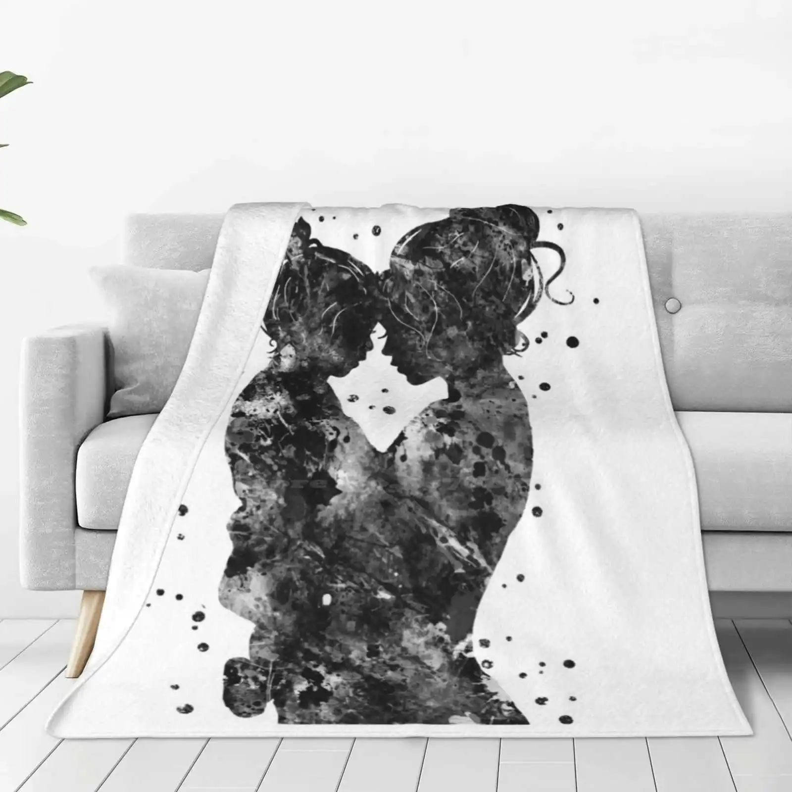 Mother And Daughter Soft Warm Throw Blanket Mother Daughter Love Art Mom And Daughter Parent Love Mother And Daughter Art