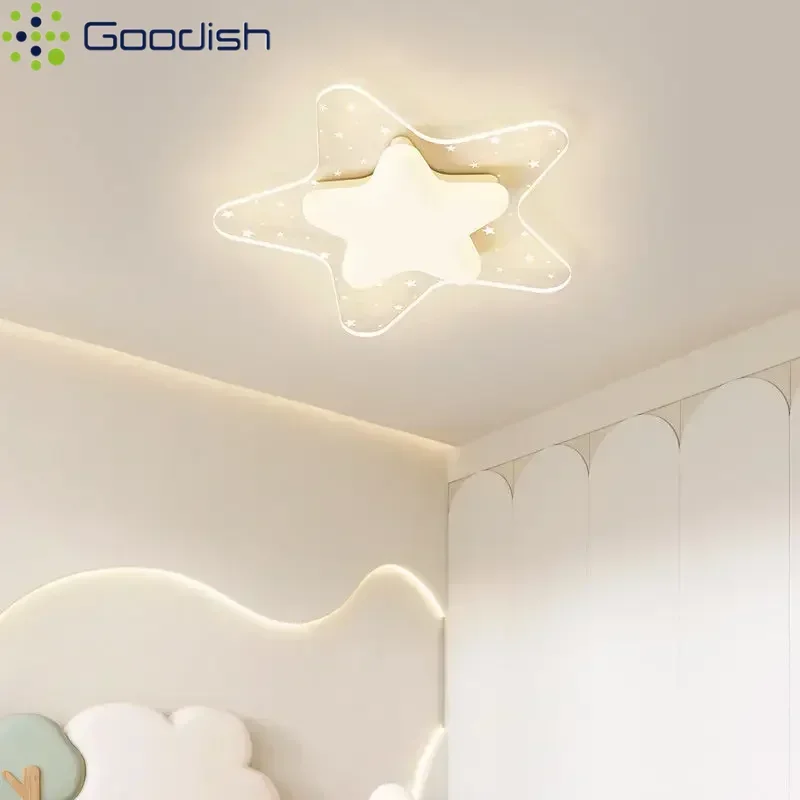 モダンなミニマリスト星天井照明北欧 LED ランプ光沢家の装飾女の子子供リビングルーム照明器具