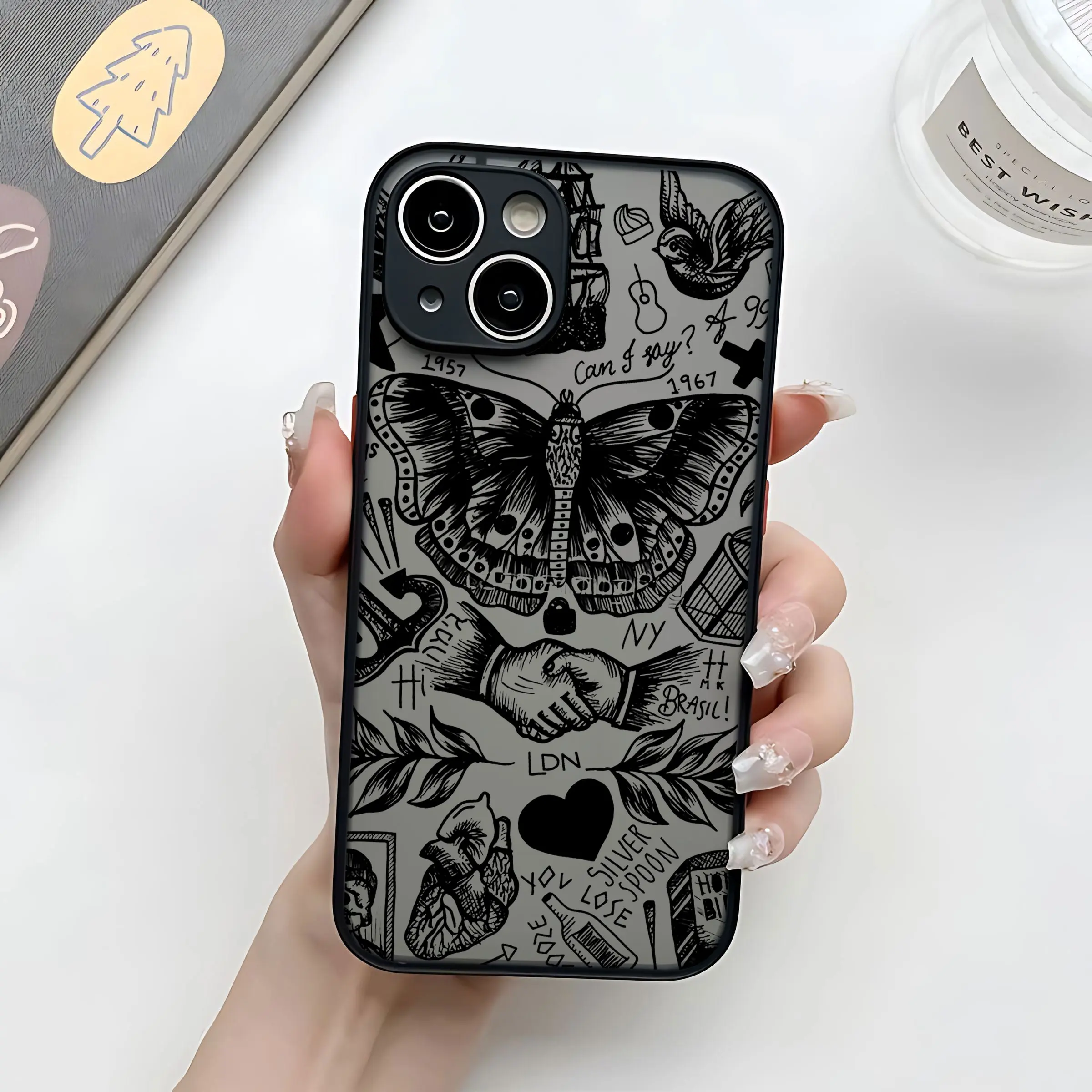 Phone Case For Xiaomi Redmi Note 14 13 12 12S 11S 10S 9T 9S 8 7 Pro Plus 4G 5G Luxury O-one D-Directions Matte Clear Back Cover - view 5