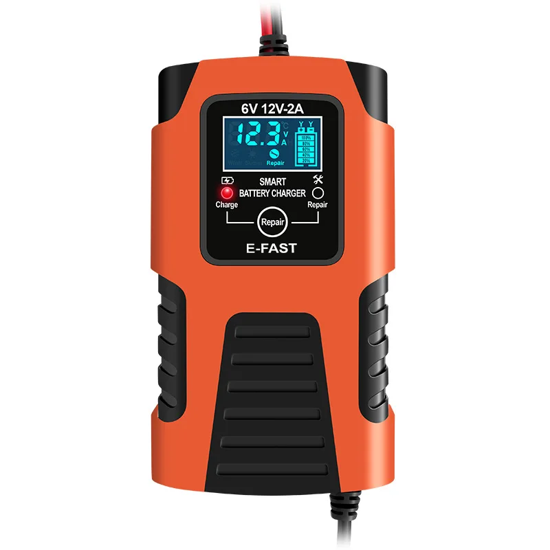 

Умные зарядные устройства для мотоциклов, 6 В, 12 В, 2 А, интеллектуальный ремонт автомобильного аккумулятора