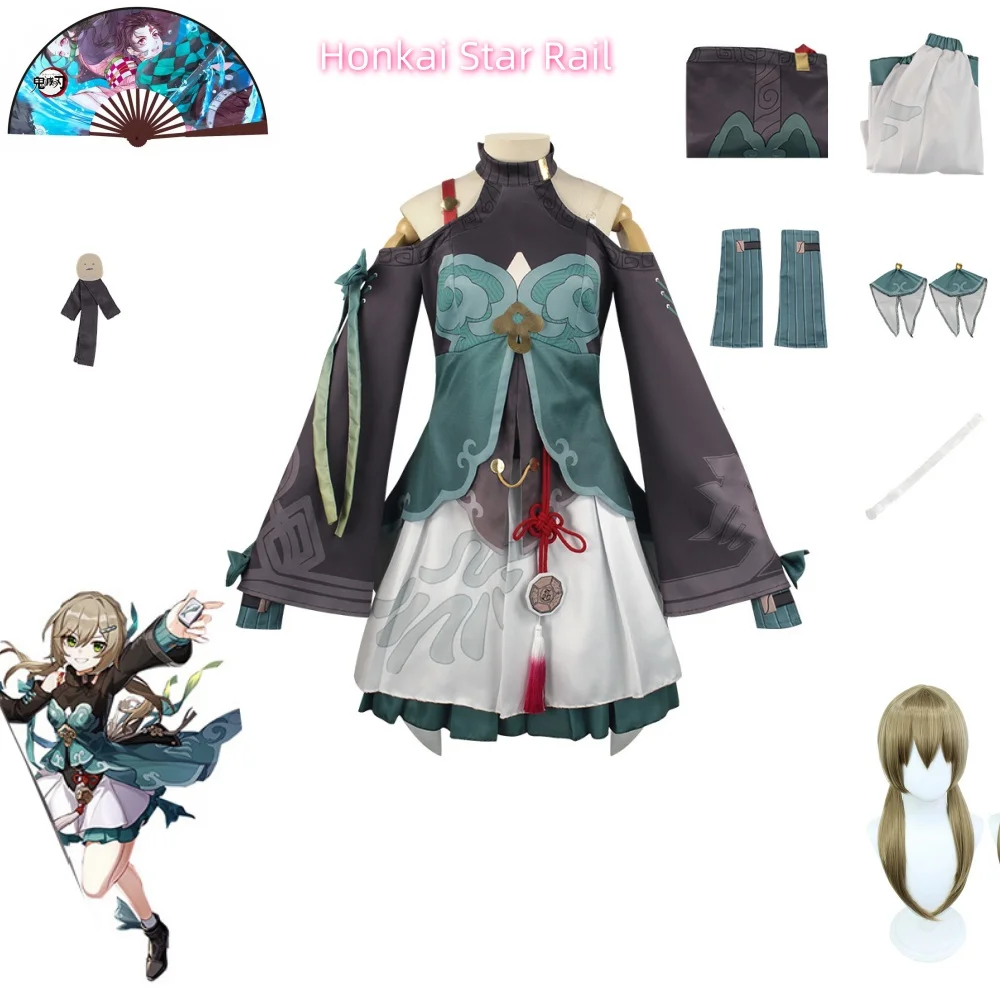 

Game Honkai Star Rail Qingque Cosplay Costume Sexy Dress Uniform Honkai Impact Outfits Halloween Carnival Party Clothe Comic Con