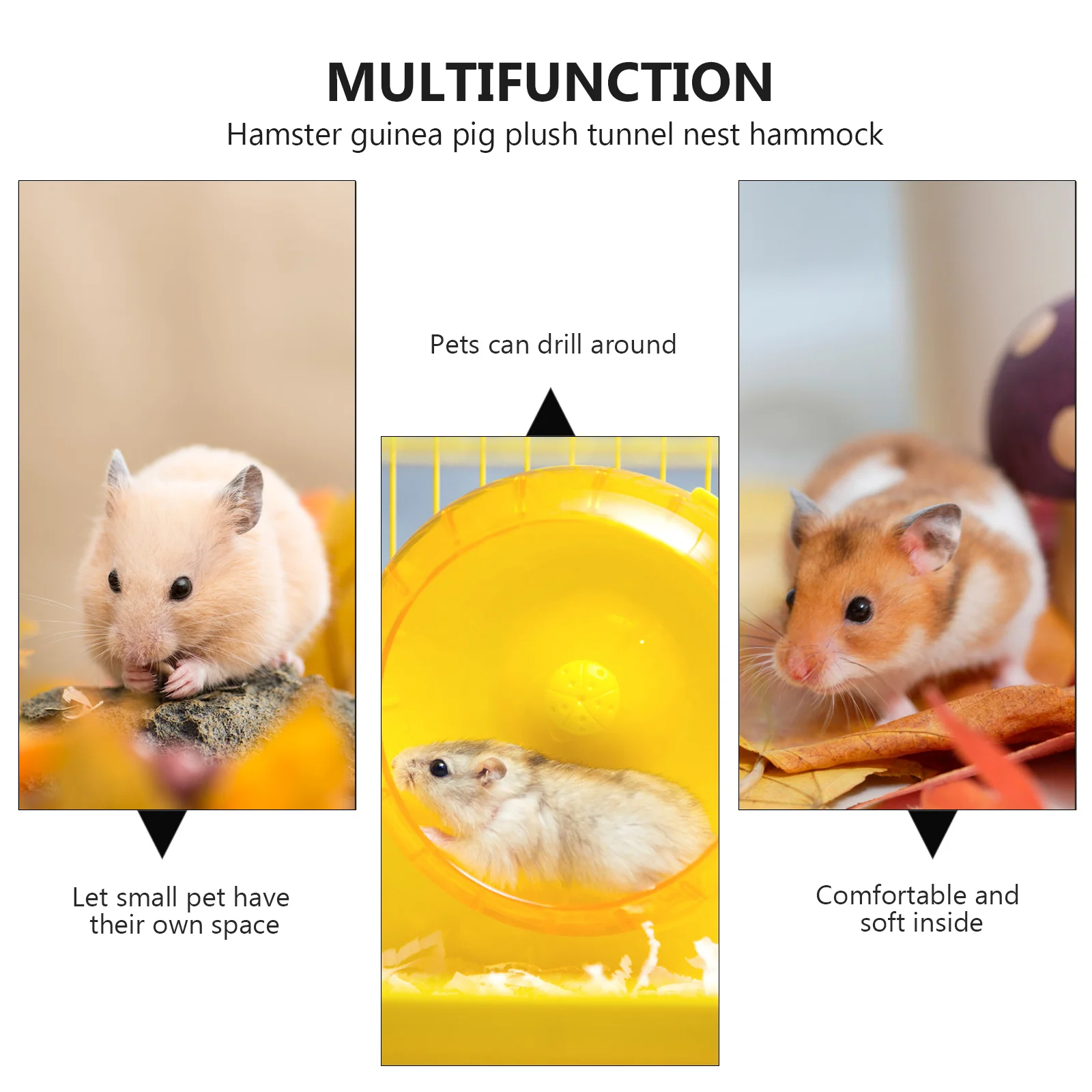 

1Pcs Round Hanging Pet Sleeping Pouch Winter Hamster Bed Squirrel Nest Warm Pet Supply Hamster Bed Sleeping Pouch