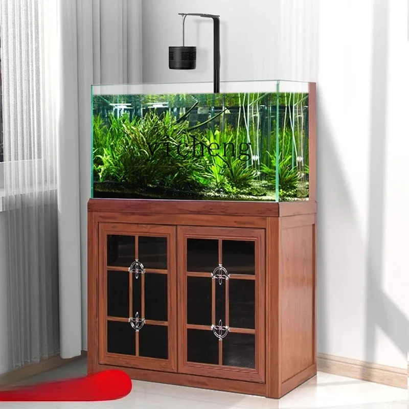 

ZK stream tank professionally aquatic plant tank original ecological fish tank aquarium living room household water-free