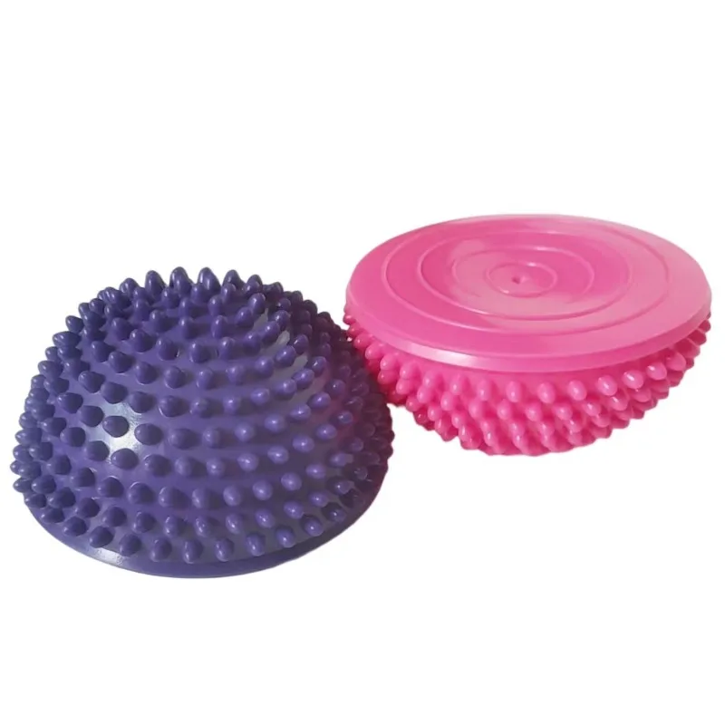 Newly Inflatable Half Sphere Yoga Balls PVC Massage Fitball Exercises Trainer Balancing Ball For Gym Pilates Sport Fitness