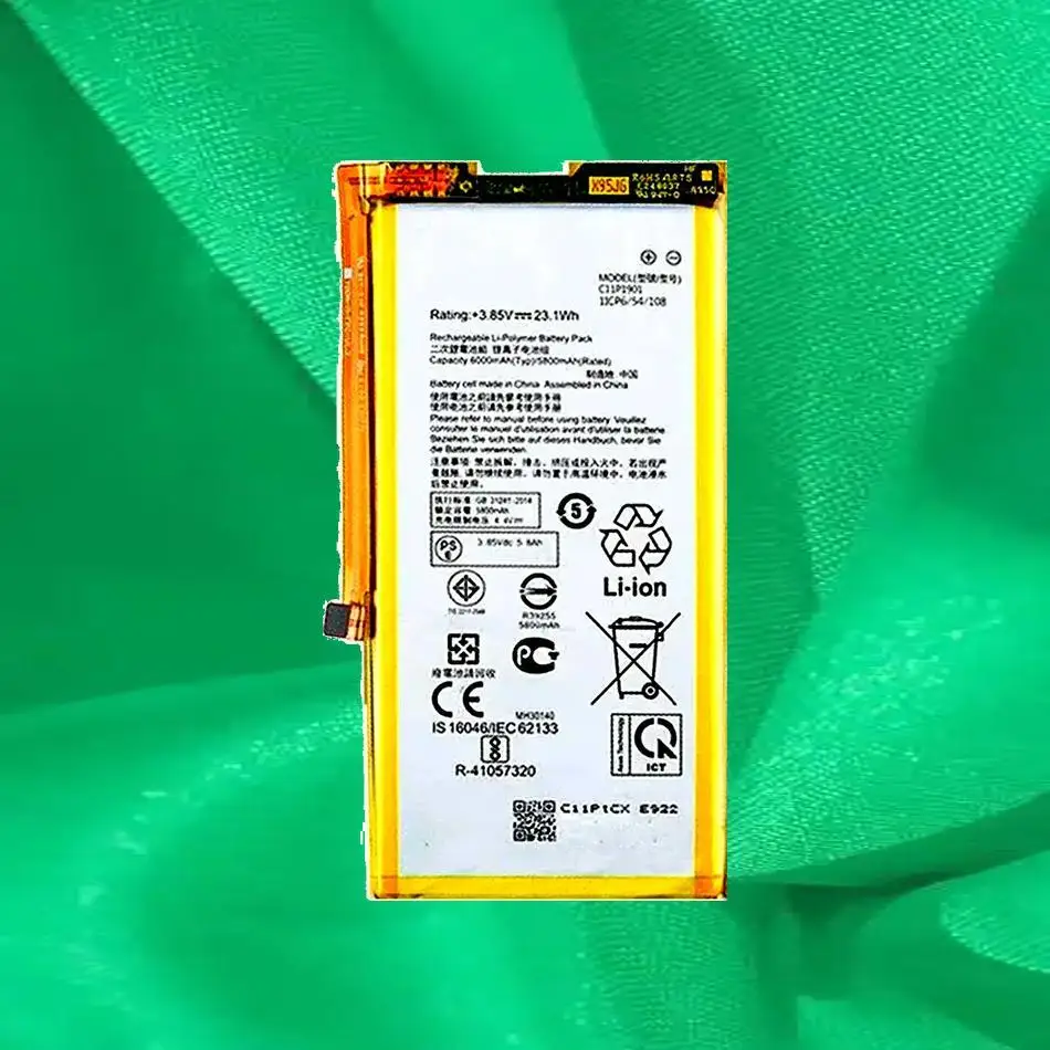 

Long-Lasting Mobile Phone Game Battery For Asus Rog 2 ZS660KL I001DB 6000Mah Durable C11P1901
