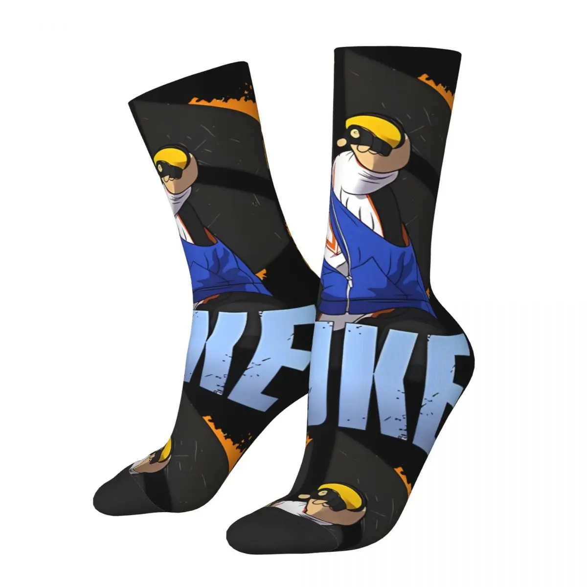 Funny Happy Men's compression Socks Luke Comforter Retro Harajuku S-Street Fighter 6 Hip Hop Novelty Seamless Crew Crazy Sock