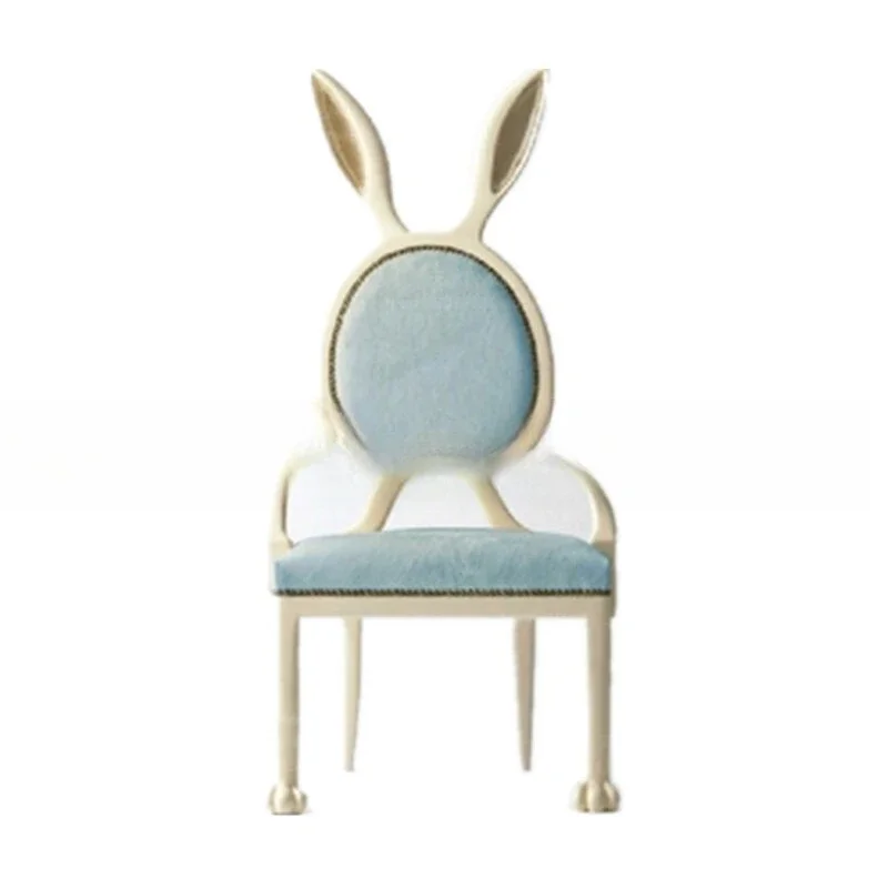 

American solid wood meal, simple modern logs, children's fashionable rabbit ear meal