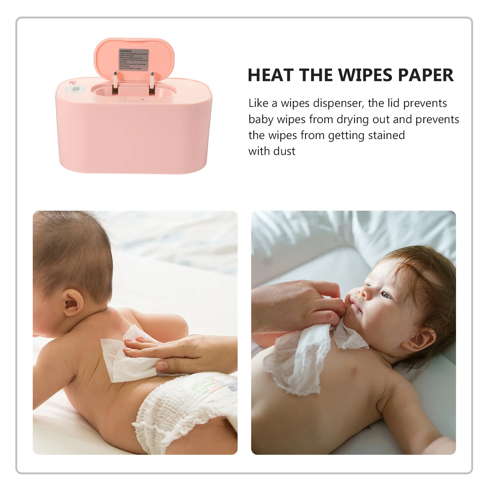 1Set USB Wipe Warmer Portable Constant Temperature Tissue Heater Baby Diaper Changing Warm Wet Tissue Machine