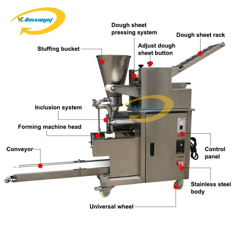 Top Quality Samosa Making Machine Fully Automatic Meat Pie Empanada Machine 220v Dumpling Making Machine 5000pc/h