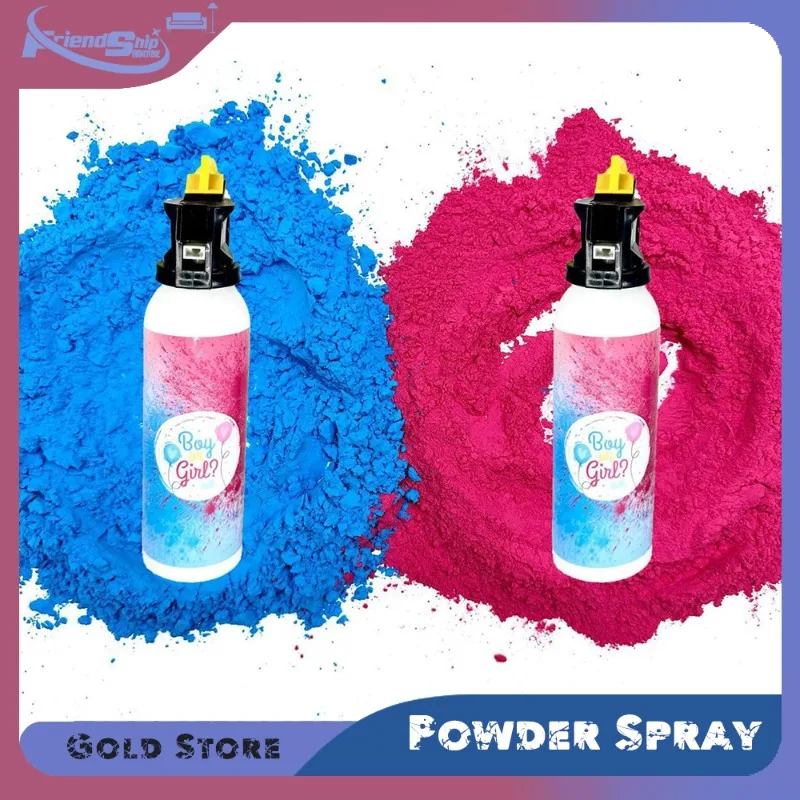 

Colorful Powder Spray Gender Reveal Blue Pink Confetti Cannon Mist Baby Shower Streamers Wedding Party Supplies Decorations