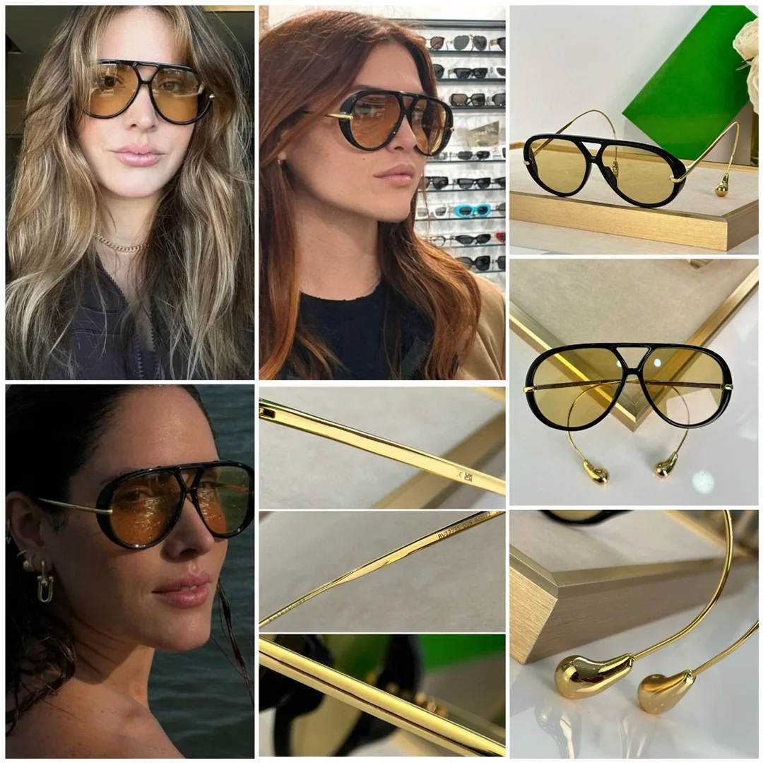Lunettes de soleil pilote respirantes pour hommes et femmes, lunettes de soleil étoile en métal vintage, nuances UV400, marque de luxe, créateur de
