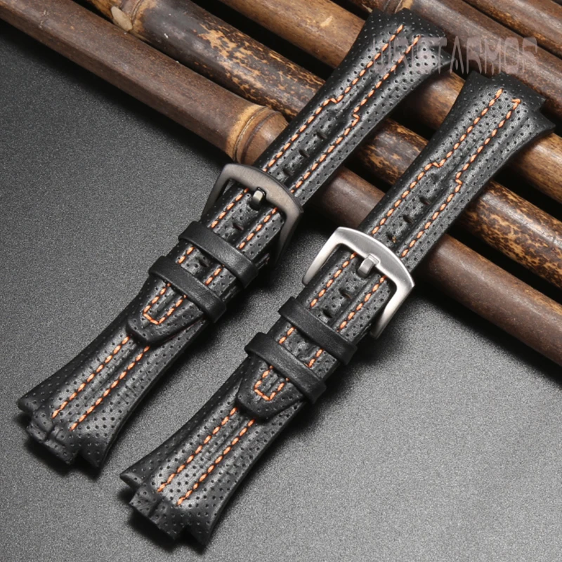 High Quality Leather Strap Suitable For Seiko SNL029P2 021P1S NA595P2 SNL017 Bracelet 27mm X 15mm Watch Accessories