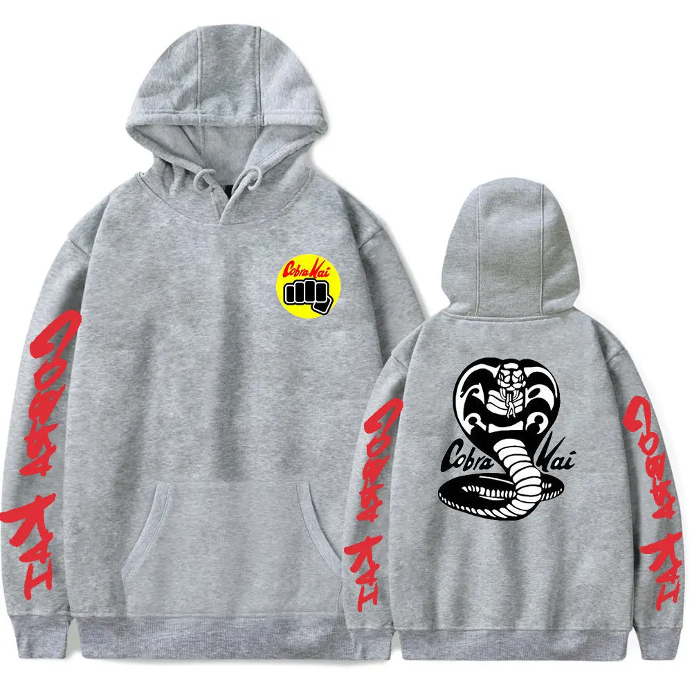 New COBRA KAI Hoodies Men Women Sweatshirts Harajuku Hip Hop Hoody COBRA KAI boys girls Autumn Hooded Casual black ullovers