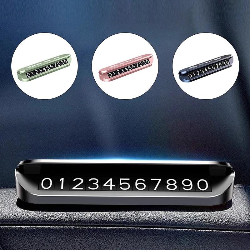 Car Temporary Parking Card Phone Number Auto Parking License Plate For BMW G30 G20 E46 E90 E60 F10 F30 F20 F40 E39 E36 E87 E70