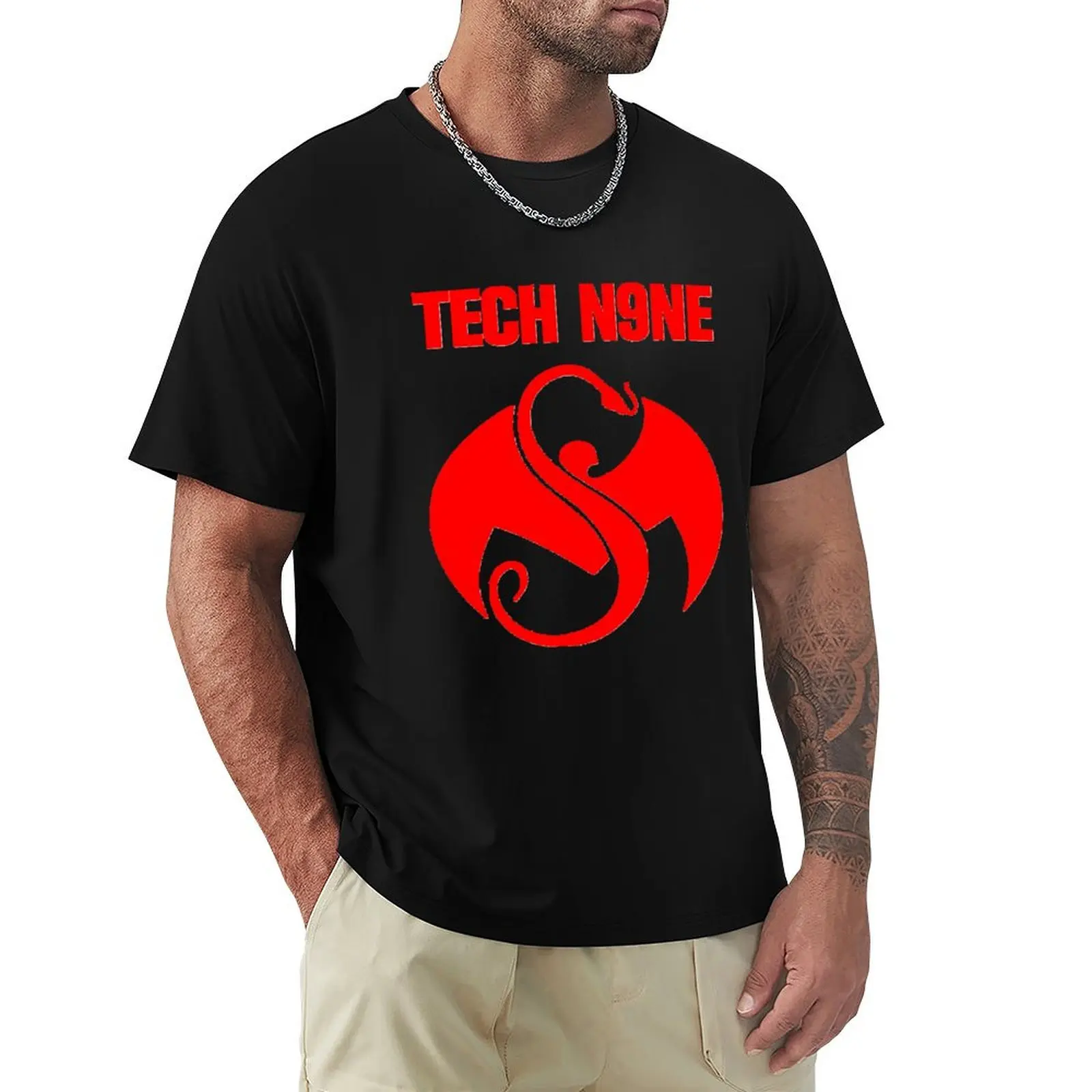 

Logo tech n9ne musical genres hip pop wilatikta Essential T-Shirt Christmas Casual Short Sleeve Top