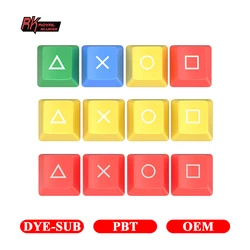 4PCS Key PBT Keycap OEM Profile DYE-SUB Personalized Gaming Mechanical Keyboard Keycaps for Gateron Cherry MX Switch Key Cap