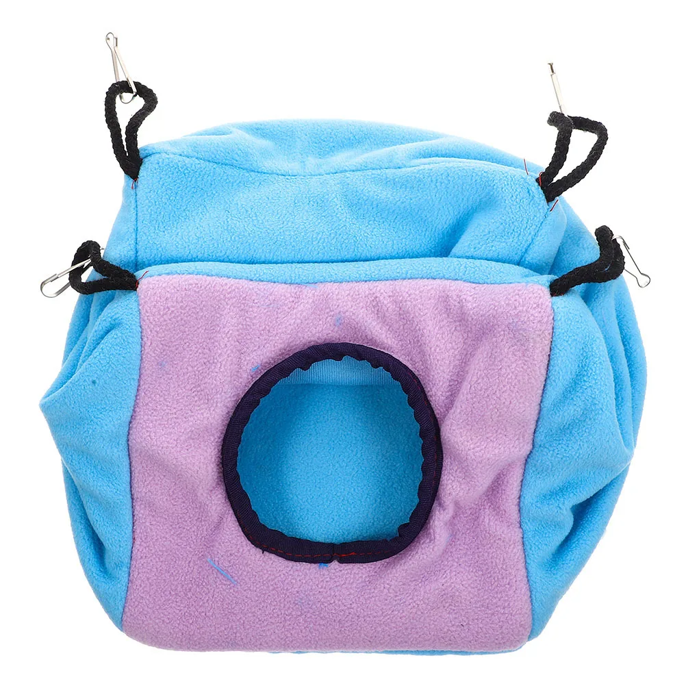 

Double Hanging Hammock for Small Pets Warm Comfortable Bed Nest for Hamster Guinea Pig Squirrel Rat Chinchilla Parrot