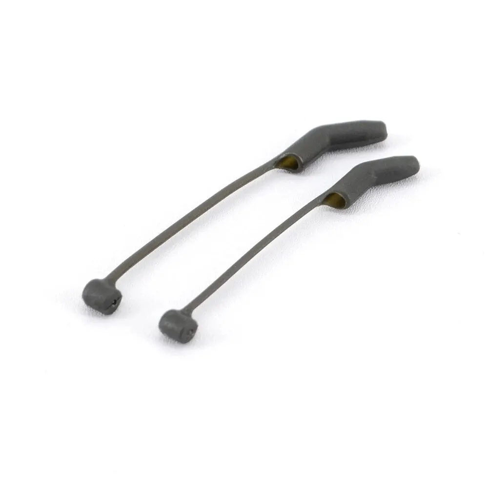 Hirisi 20 unids/pack accesorios de pesca de carpa mangas de gancho listo d-rig alineador ganchos mangas antienredos aparejos terminales