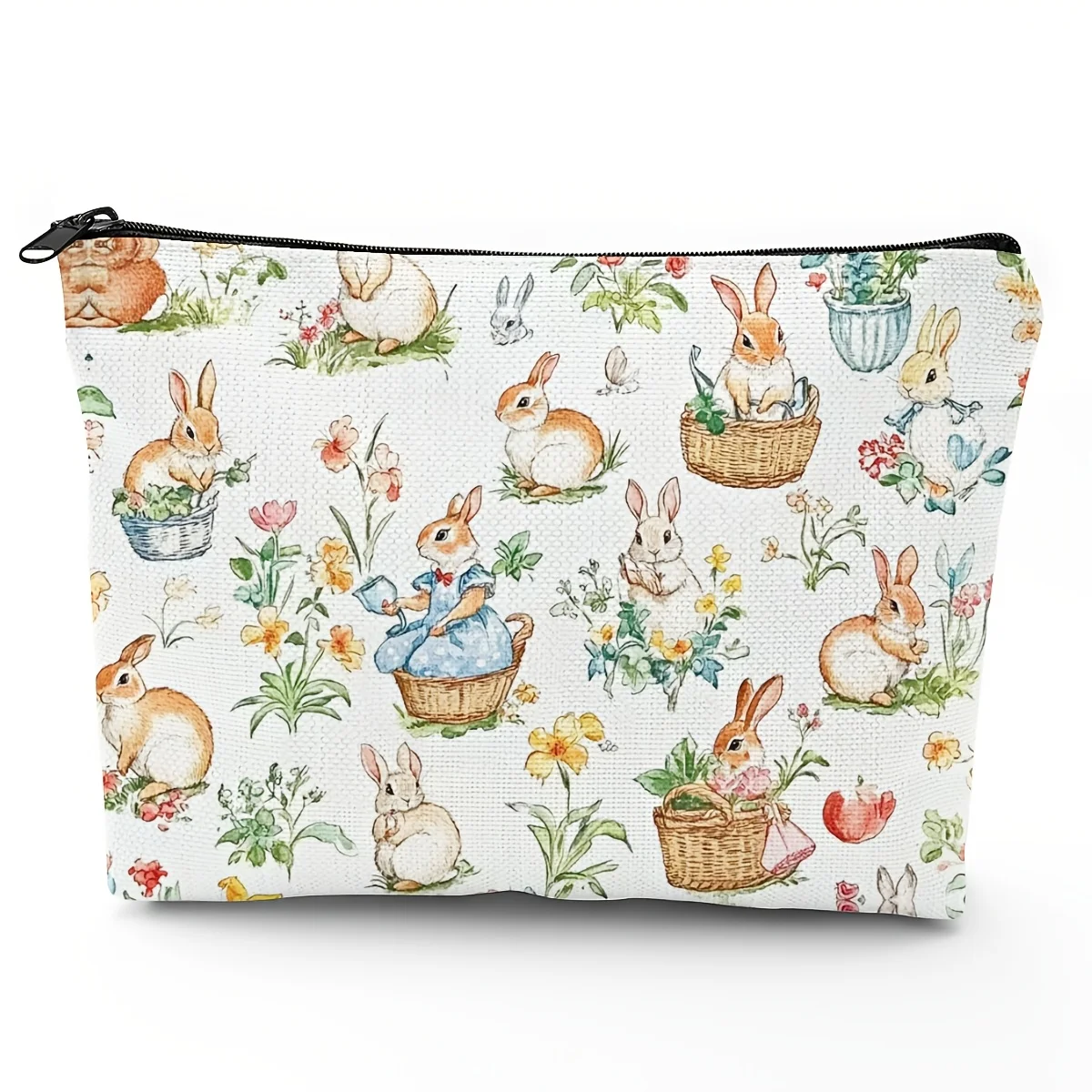 One Cosmetic Pouch Featuring a Peter Rabbit Design - a Unisex Toiletry Bag, Zippered Organizer for Makeup