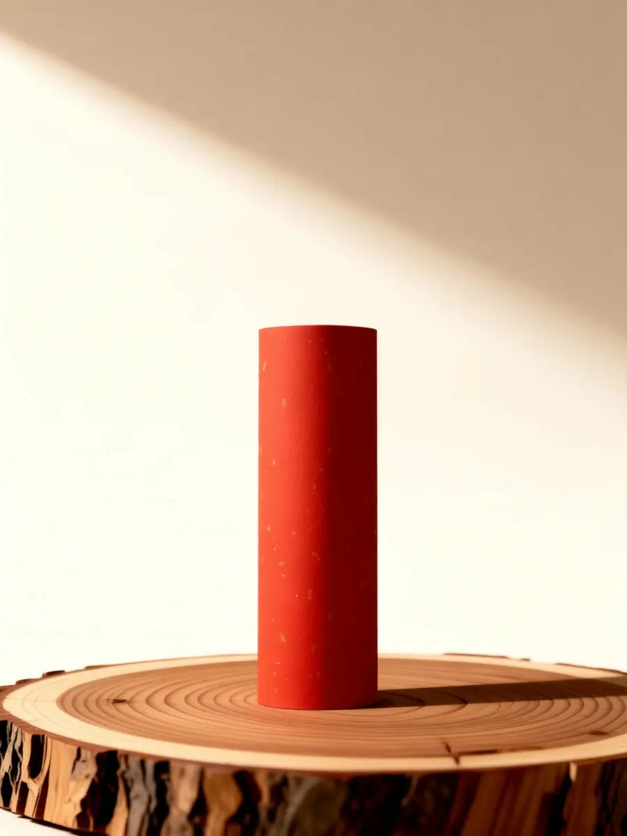 Red Xuan Paper Roll Thick Bamboo Pulp Material Safe Soft Delicate for Chinese New Year Couplets Wedding Calligraphy Ink