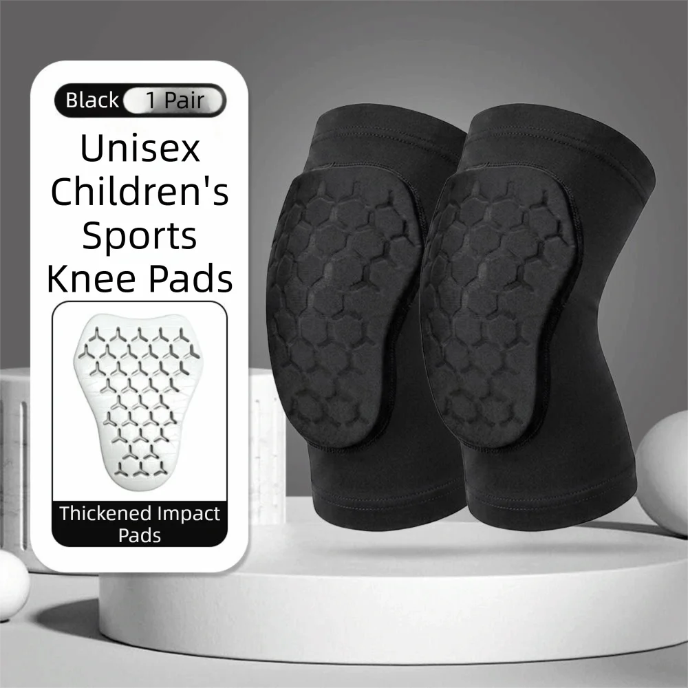 Honeycomb Padding Knee Pads Shockproof Breathable Children Knee Support Elastic Patella Foam Support Leg Sleeves Volleyball