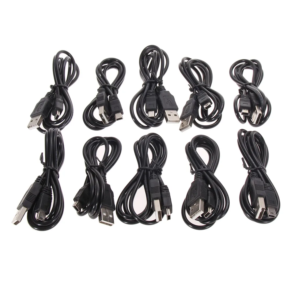 10 قطعة كابل شاحن USB الحبل 1 متر كابل الطاقة شحن سريع كابل USB كابل شحن لوحدة تحكم بلاي ستيشن 3 PS3