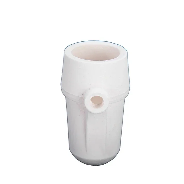 بوتقة كوارتز على شكل كوب عمودي ممتاز لملحقات آلة صب الطرد المركزي لصب سبائك معدنية 6 قطع #3