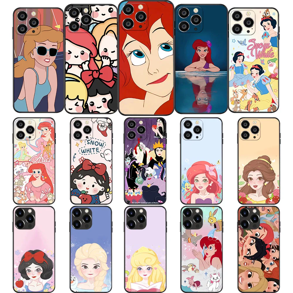 UK-52 Disney Princess Soft Case For VIVO Y31 Y53 Y20i Y91 Y69 Y71 Y81 Y81S Y20s Y12S Y11S Y30 Y50 Y51 Y51A Y10