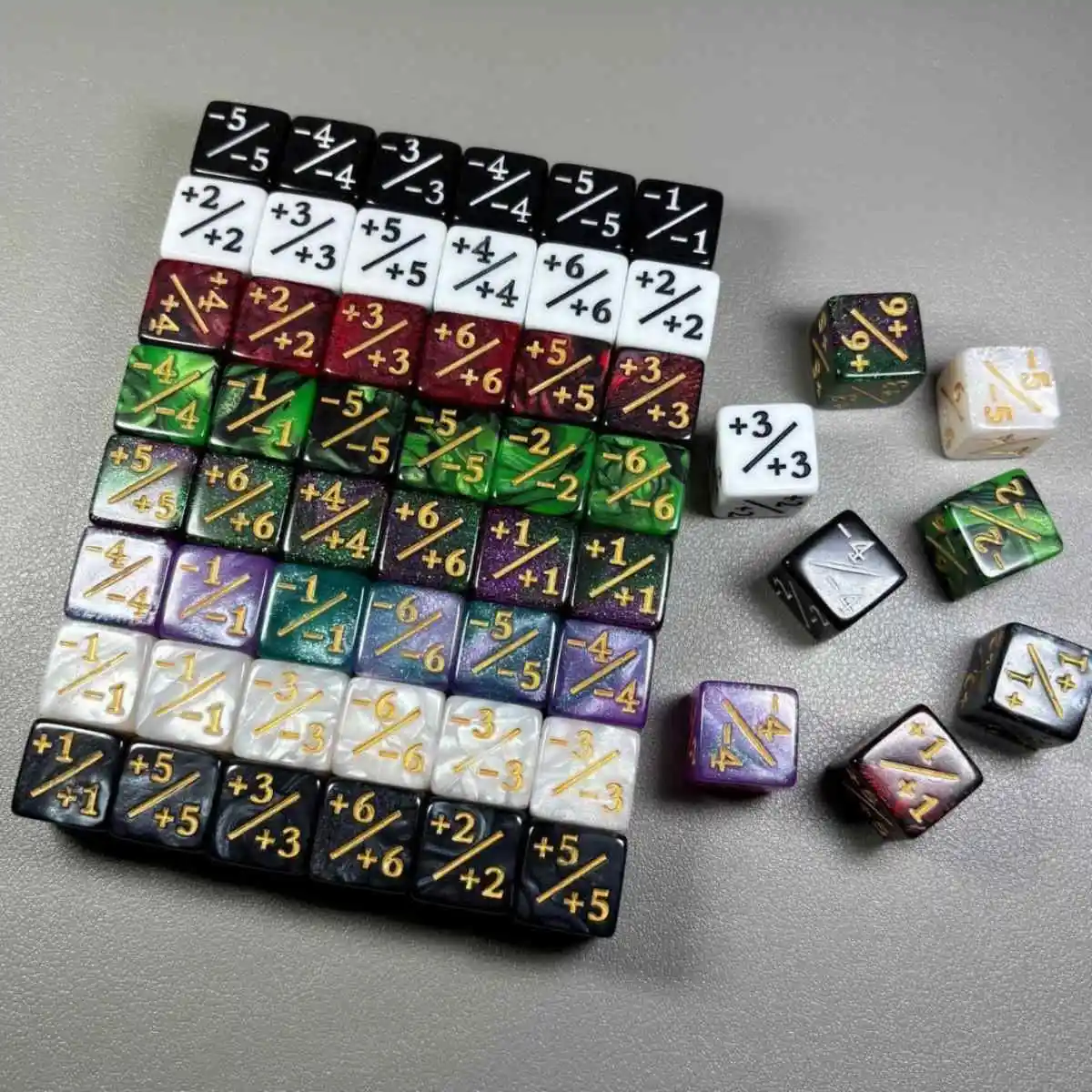 

16mm 6 Side Dice Counters +1-1 Kids Toy Counting For MTG The Gathering Card Gaming Token Loyalty Gift 10PCS/Bag