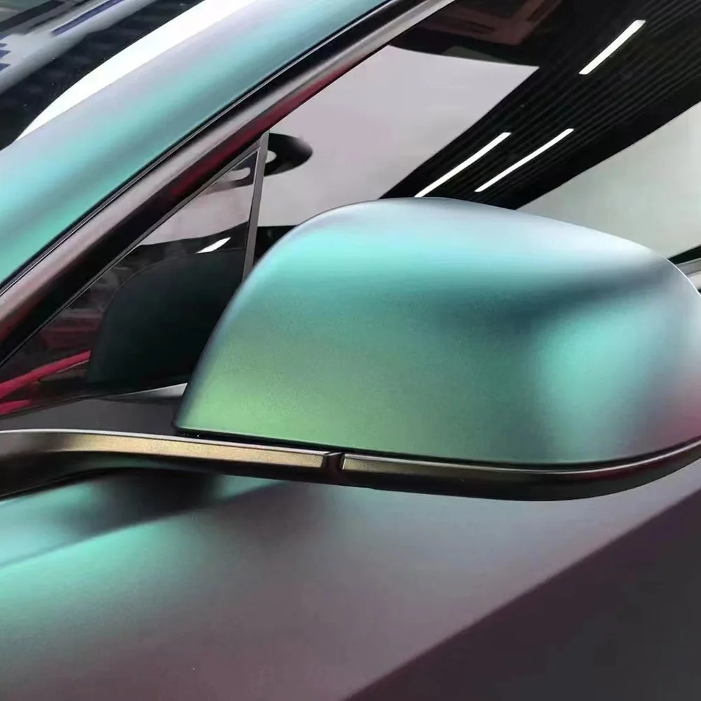 

5x56ft Ultimate Flat Magic Green Vinyl On Cars Auto Protective Film