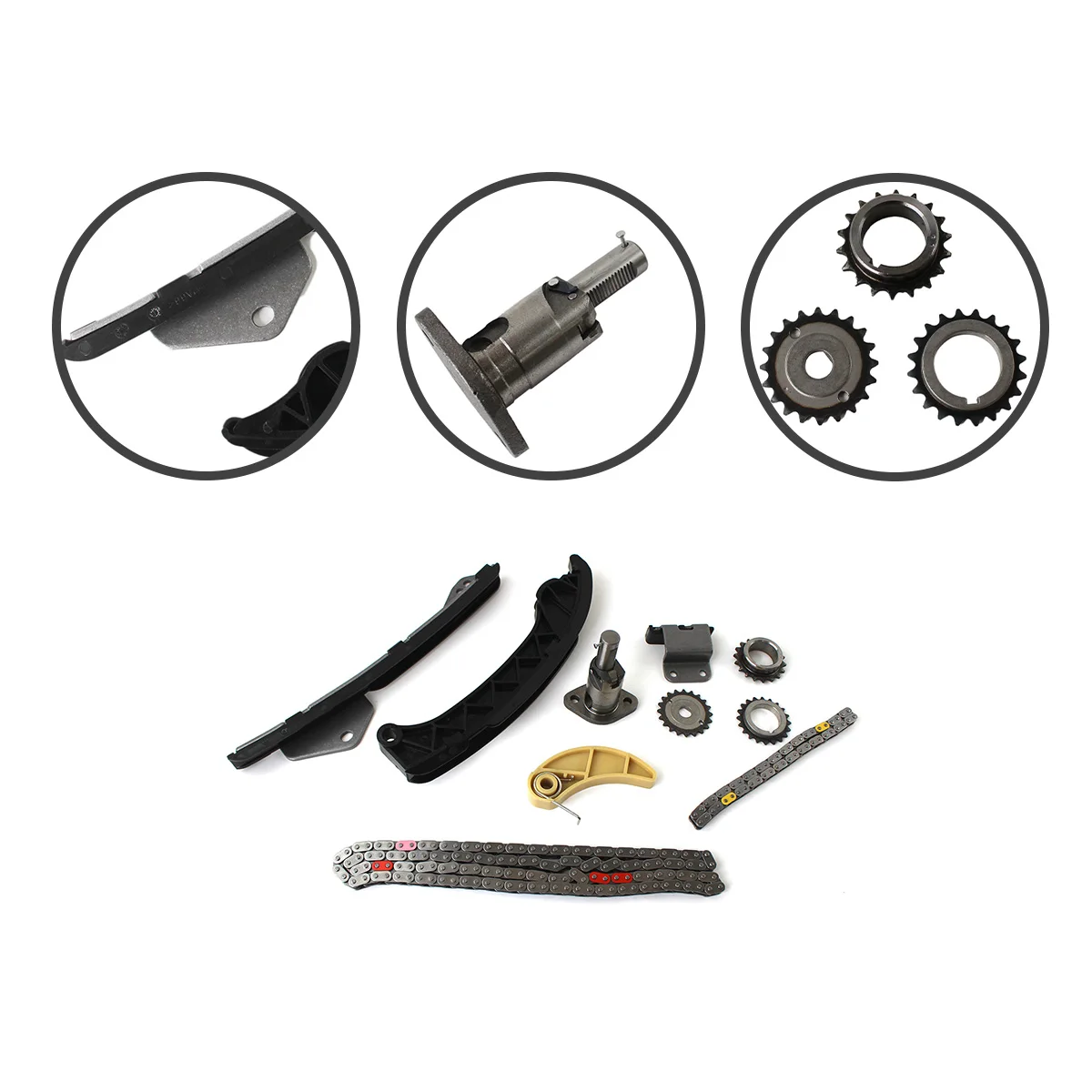 PANGOLIN 1Set 2ZR FE Engine Timing Chain Kit For Scion Vibe Corolla Matrix Prius xD CT200H 1.8L 2.4L Car Accessories Replacement