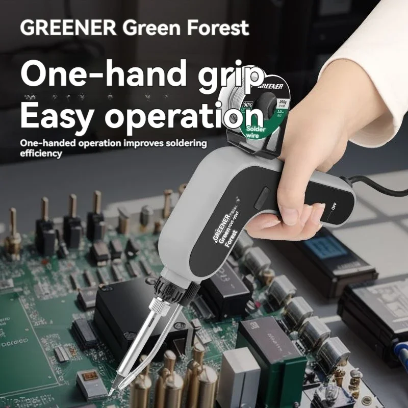 

Съемный автоматический паяльник GREENER с одноручной рукояткой, быстрая сборка, быстрый нагрев для обслуживания сварочных инструментов
