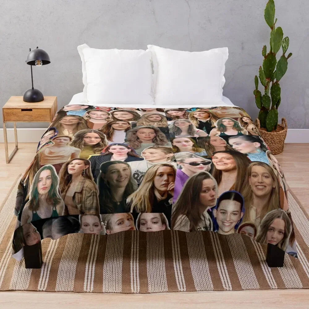 Victoria Pedretti collage Throw Blanket Thins warm for winter Blankets