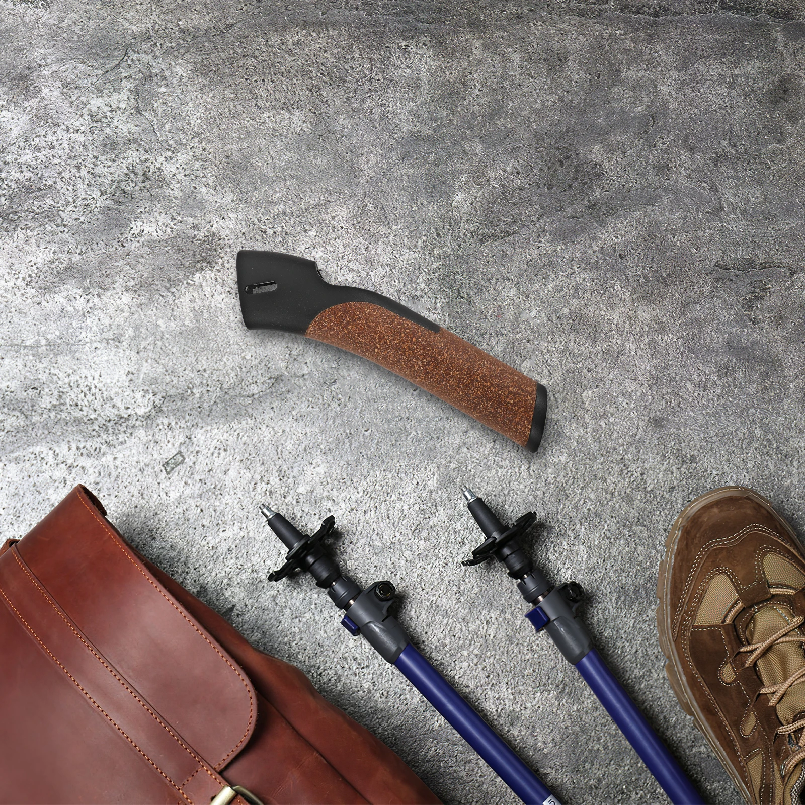 

Trekking Pole Handle Cork Plastic Replacement Comfortable Grip Hiking Skiing Walking Stick Replacement Parts Hiking Accessories